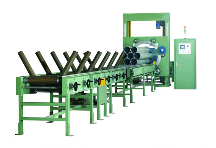 Aluminum tube wrapping machine